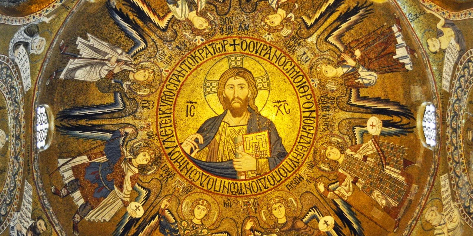 Pantocrator in the dome of the Palatine Chapel, Palermo